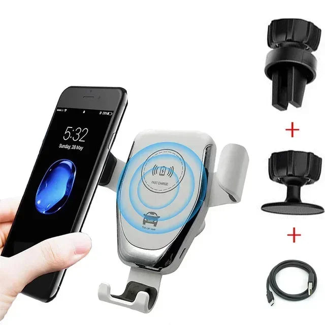 30W Wireless Car Charger Mount – Fast Phone Holder