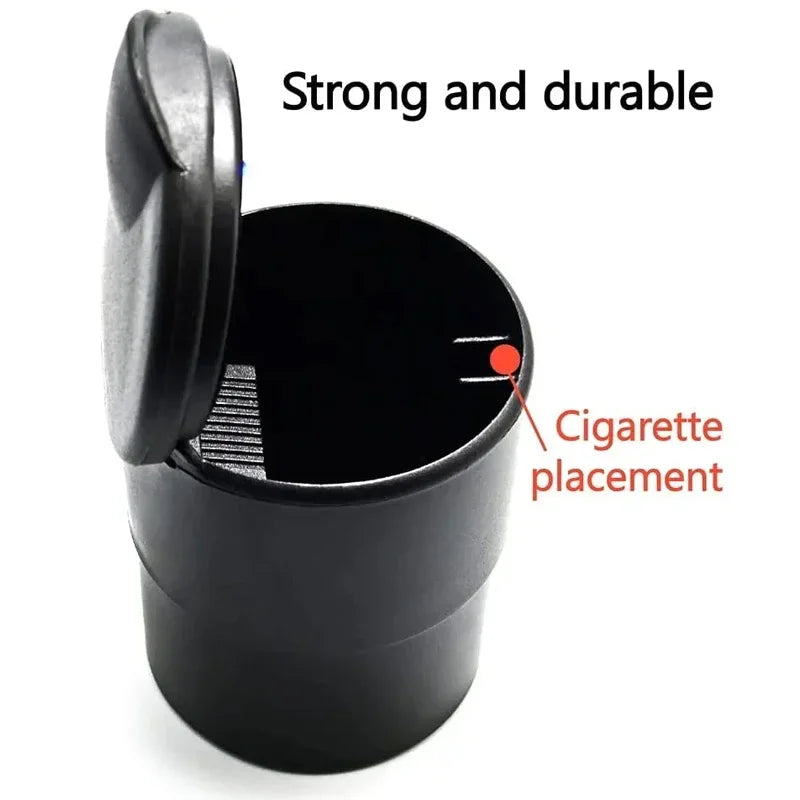 Portable Car LED Ashtray Garbage Storage Cup Cigarette Ashtray Holder Auto Interior Accessories Car LED Ash Tray Container