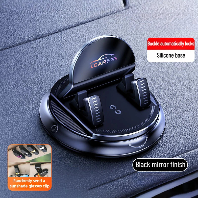 Universal Car Phone Mount Rotatable Dashboard Suction Cup Stand for Mobile Navigation Multi Scene Use in Vehicle and Home